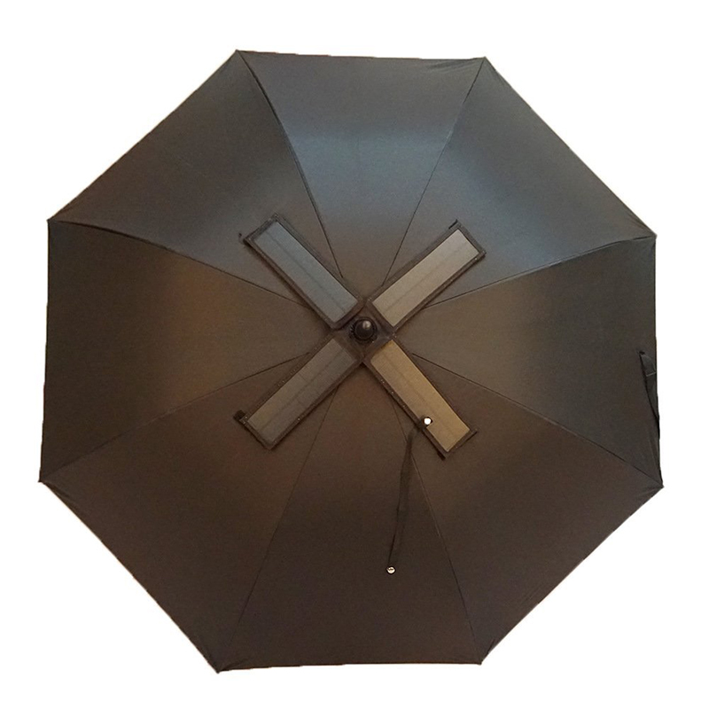 27inches Solar Power Panel Large Fan Umbrella Porta USB Charger Nuovo ombrello da golf Invenzione