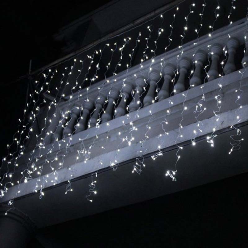 Luci ghiacciolo a LED Luci ghiacciolo natalizio Decorazioni per luci stringa di Natale