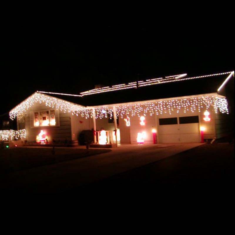 Luci ghiacciolo a LED Luci ghiacciolo natalizio Decorazioni per luci stringa di Natale