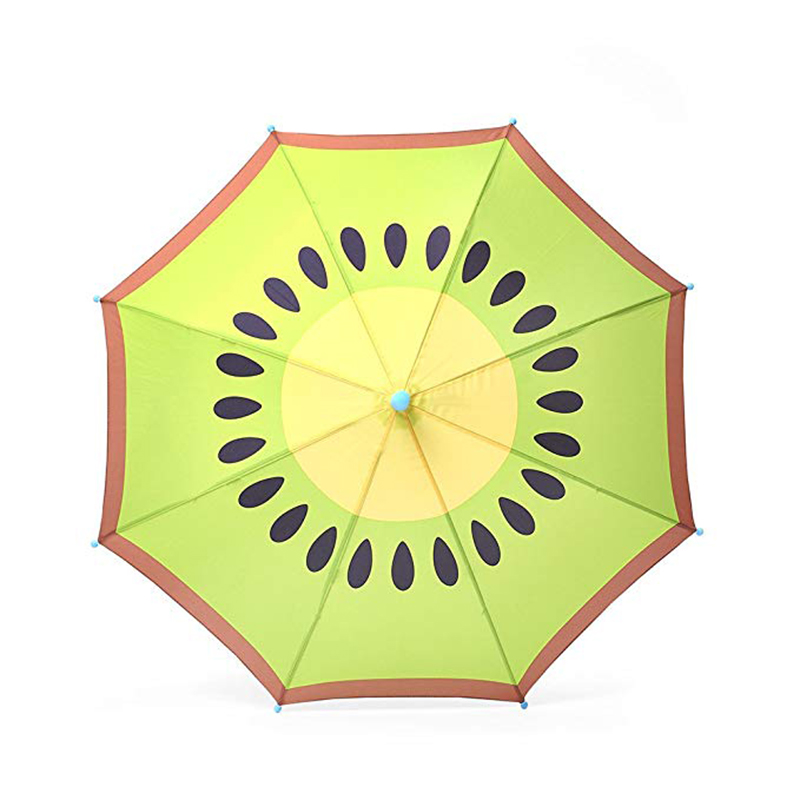 Automatico aperto Ombrello di frutta Bambini Bambini Adorabili modelli di kiwi piovono direttamente sull'ombrello