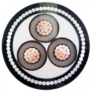 Cavo corazzato multi core di media tensione con STA / SWA corazzato