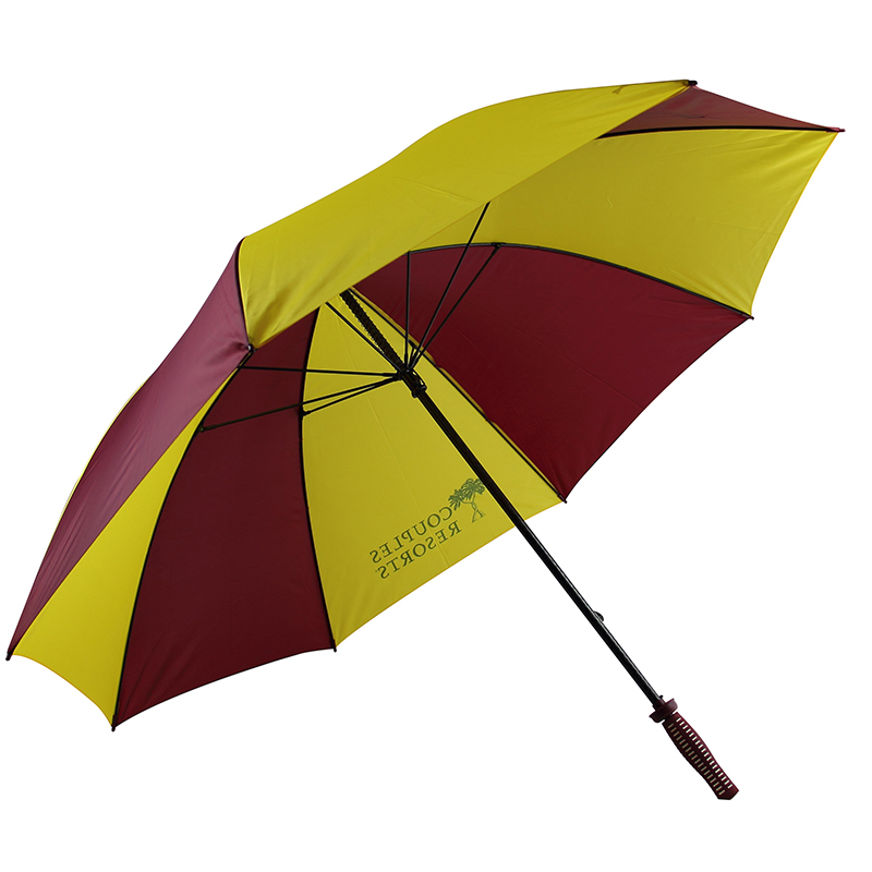 Ombrello da golf aperto manuale da golf 190T in tessuto a ponge con logo stampato personalizzato