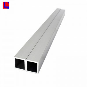 tubo quadrato in alluminio anodizzato colorato