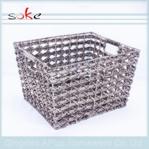 Cesto portaoggetti intrecciato in PE rattan di vendita calda