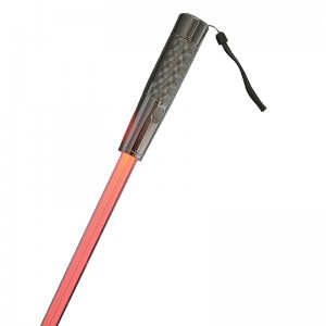 Materiale ambientale Maniglia compatta a LED con gambo dritto Ombrello