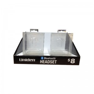 espositore da banco con display LCD in cartone palyer fogli di cartone rivestiti con espositore in cartone