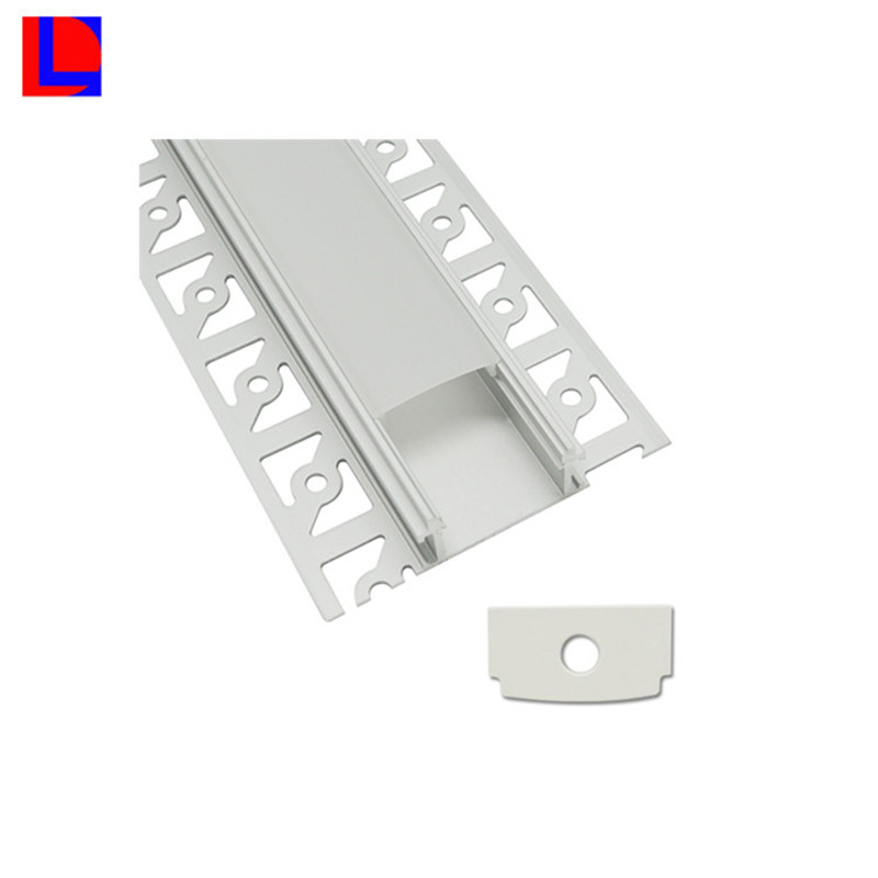 Profilo in alluminio di diverse forme di alta qualità con coperture in plastica