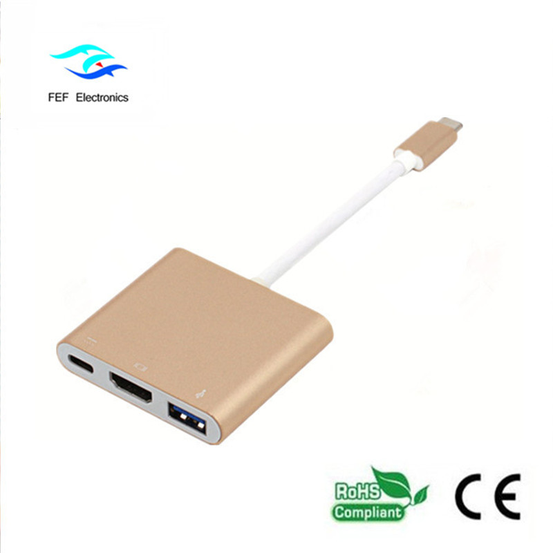 USB 3.1 type-c A HDM1 + ​​USB 3.0 + PD