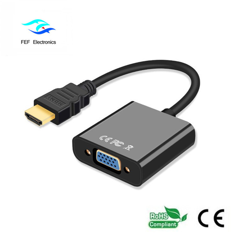 Plug And Play Cavo convertitore da femmina a femmina da 1080 a HDMI a VGA Codice: FEF-HIC-001