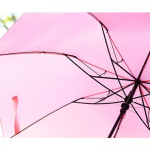 2019 Auto aperto Gancio maniglia in legno anatra gialla 2 ombrello pieghevole