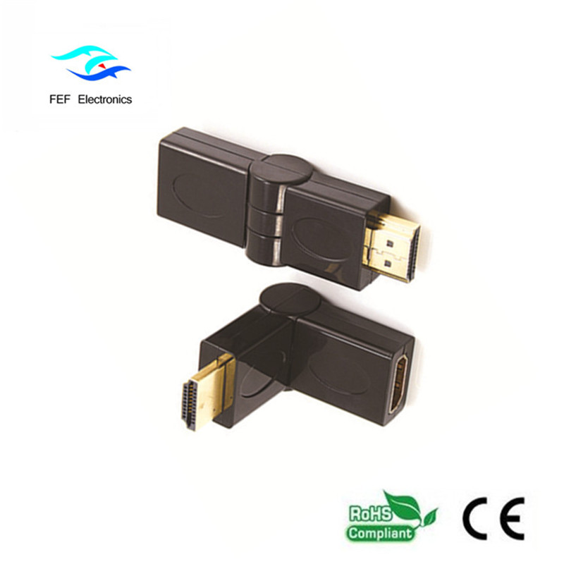 Adattatore da HDMI maschio a HDMI femmina tipo swing Gold / Nickel Codice: FEF-HX-002