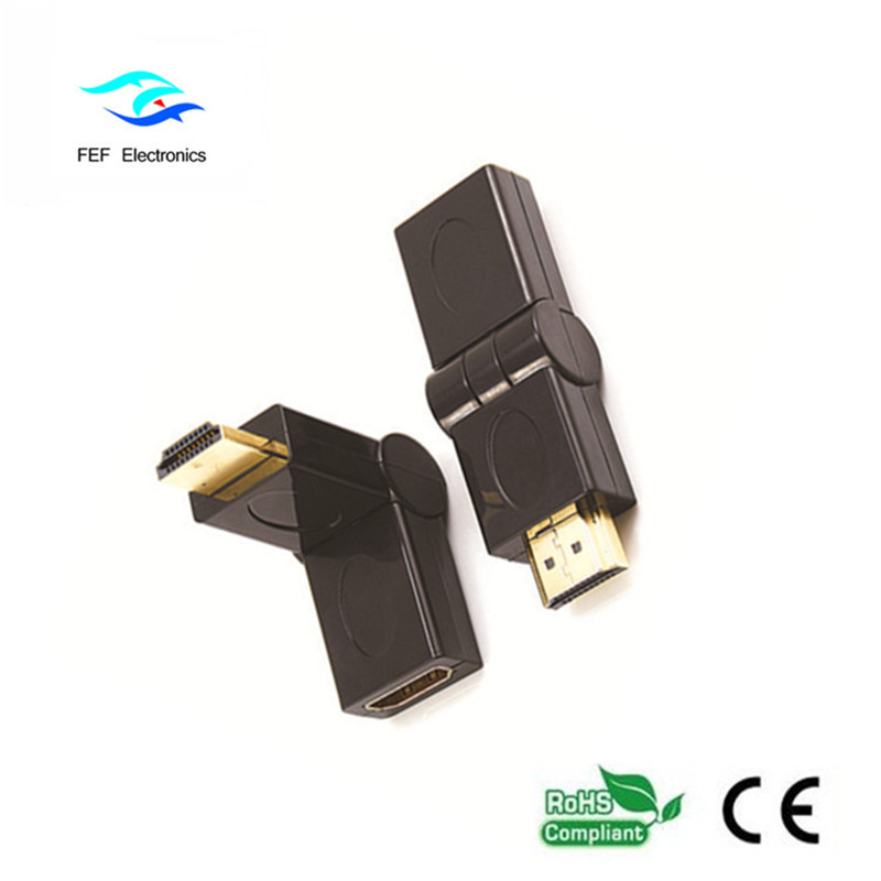 Adattatore da HDMI maschio a HDMI femmina tipo swing Gold / Nickel Codice: FEF-HX-002