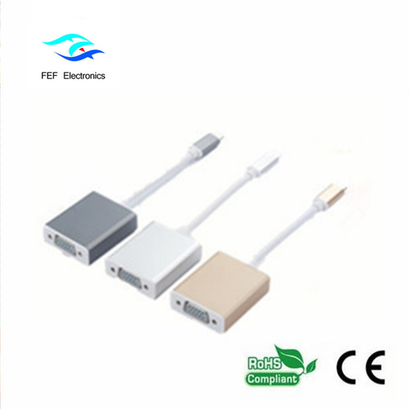 Convertitore femmina USB 3.1 da tipo C a femmina VGA Codice: FEF-USBIC-002