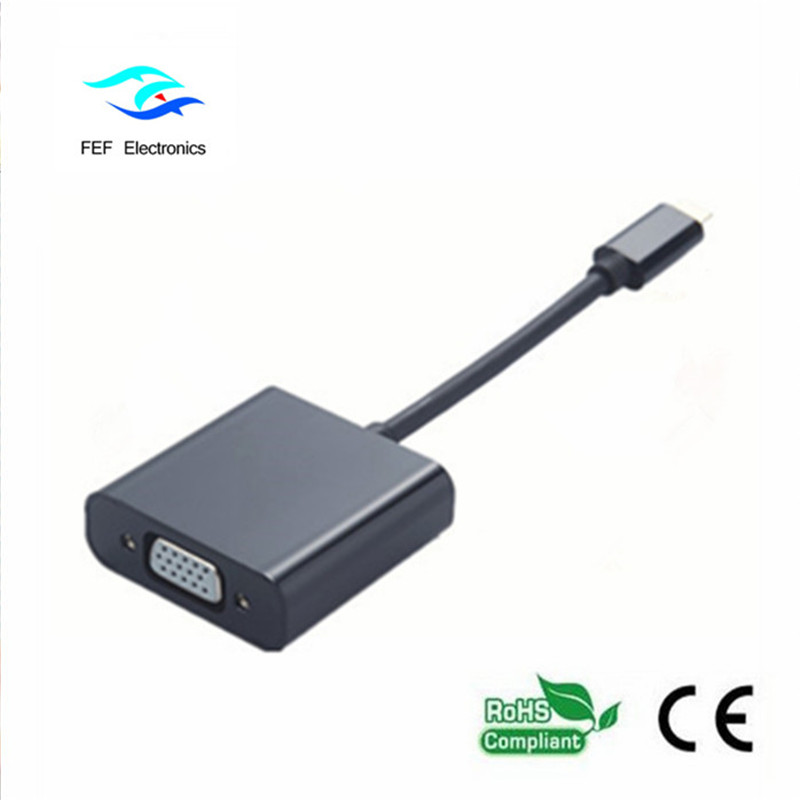 Convertitore femmina USB 3.1 da tipo C a femmina VGA Codice: FEF-USBIC-002