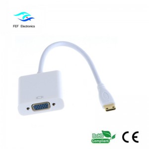 Convertitore da mini HDMI maschio a femmina VGA Codice: FEF-HIC-004