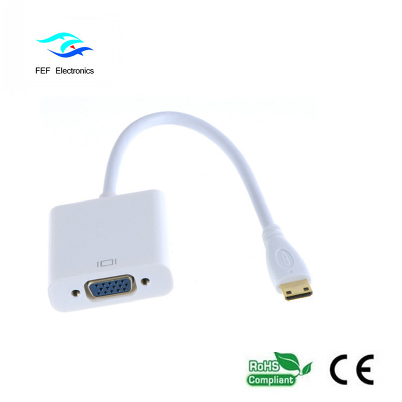 Convertitore da mini HDMI maschio a femmina VGA Codice: FEF-HIC-004