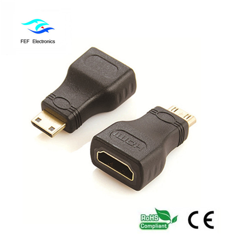 Adattatore HDMI femmina a mini HDMI maschio oro / nichelato Codice: FEF-H-022