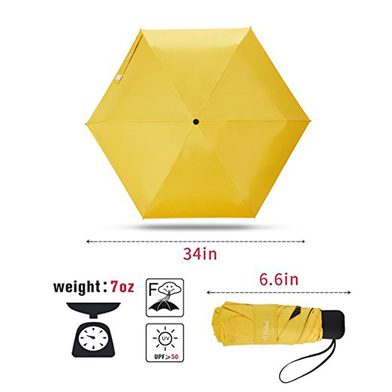 ombrellone parasole ombrellone Mini Anti UV giallo