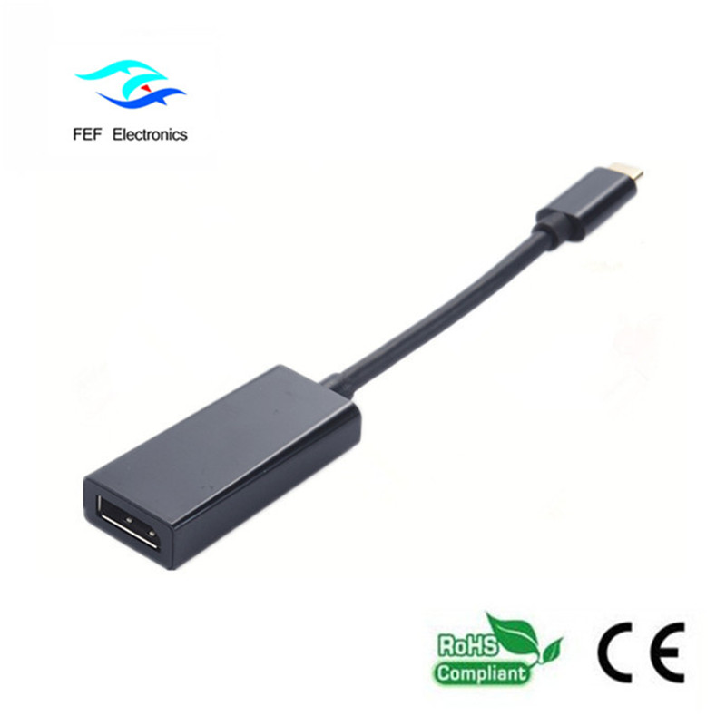 Convertitore USB da TYPE-C a Displayport Custodia in metallo Codice: FEF-USBIC-004