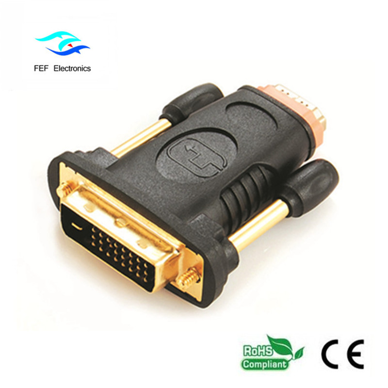 HDMI femmina a DVI 24 + 1 adattatore maschio Convertitore maschio a femmina Codice: FEF-HD-006