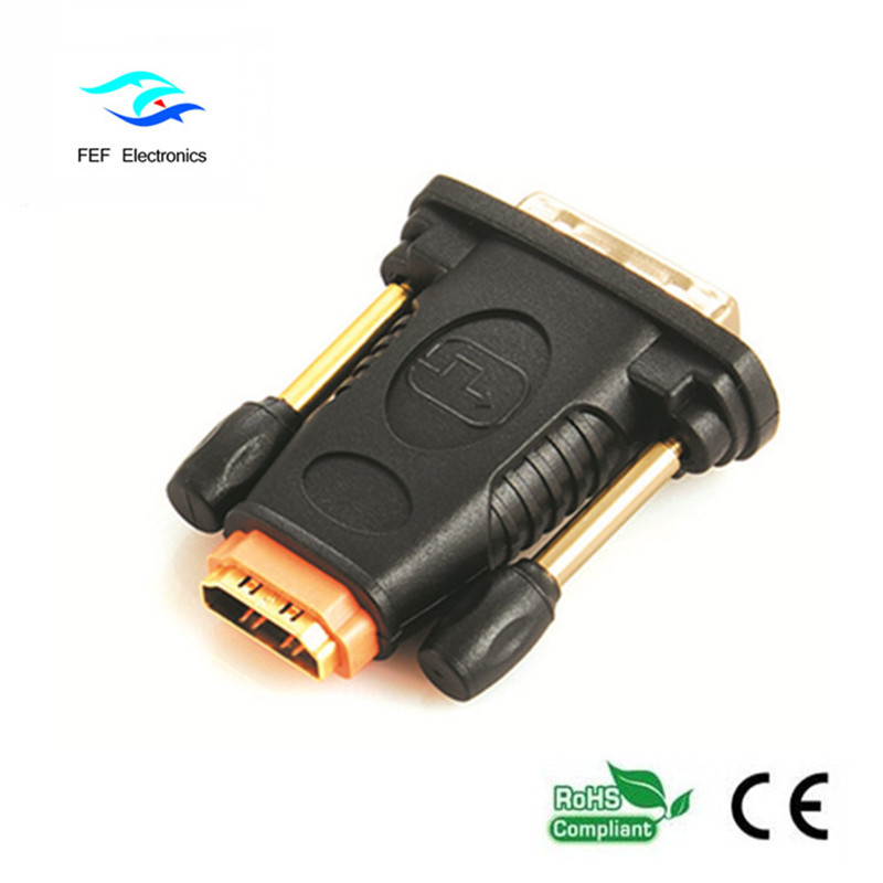 HDMI femmina a DVI 24 + 1 adattatore maschio Convertitore maschio a femmina Codice: FEF-HD-006