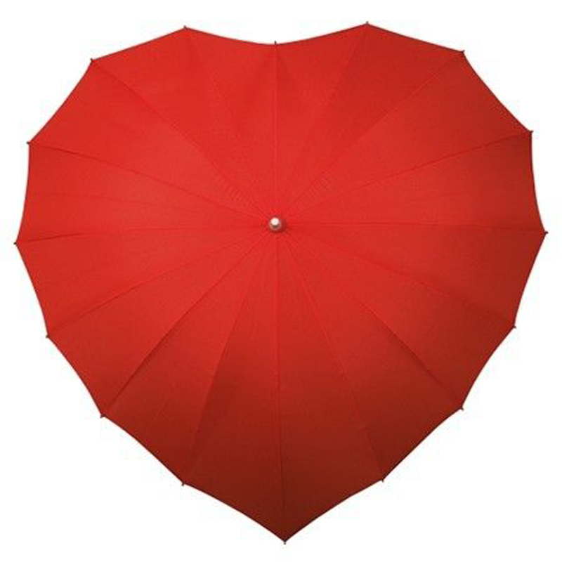 Ombrello promozionale di San Valentino a forma di cuore