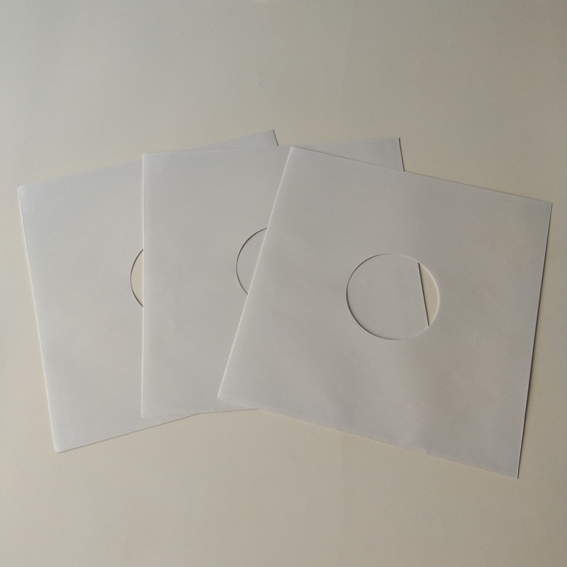 12 tasche interne in vinile bianco LP per dischi in vinile 33RPM