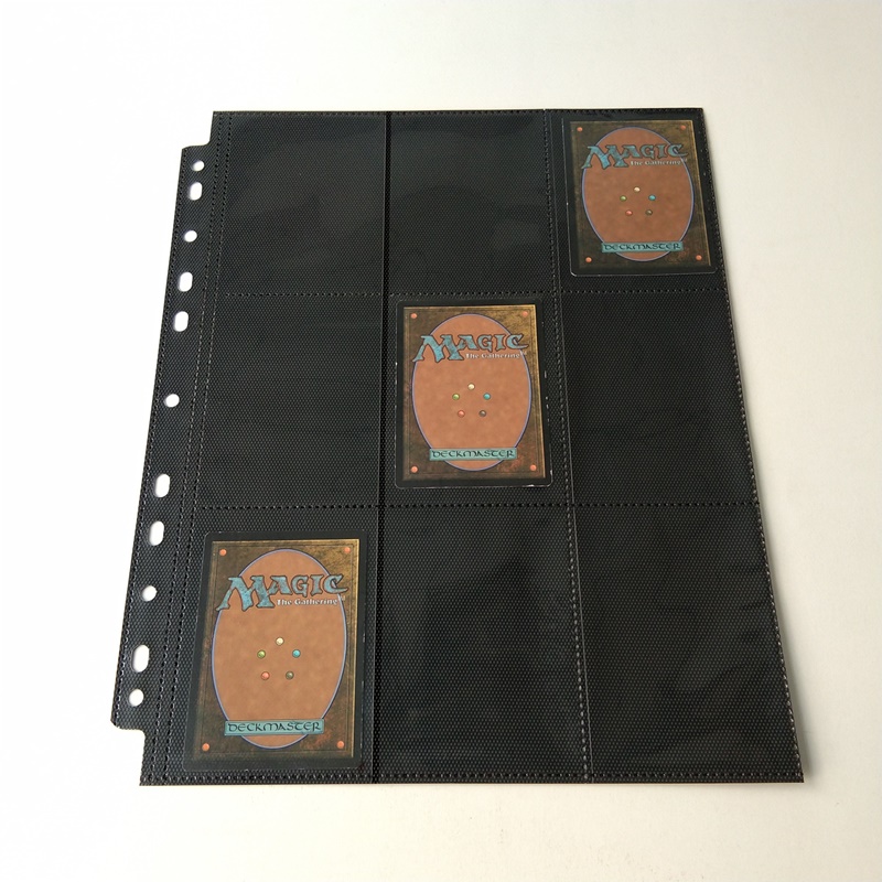 18 pagine di album di carte Pocket Collector per carte MTG YGO Sport con fodera in tessuto non tessuto giallo
