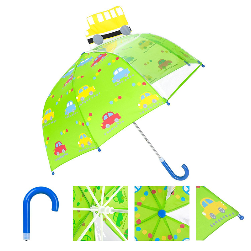 A buon mercato bianco vetroresina telaio sicurezza bambini compatto 1panel POE pioggia ombrello per bambini