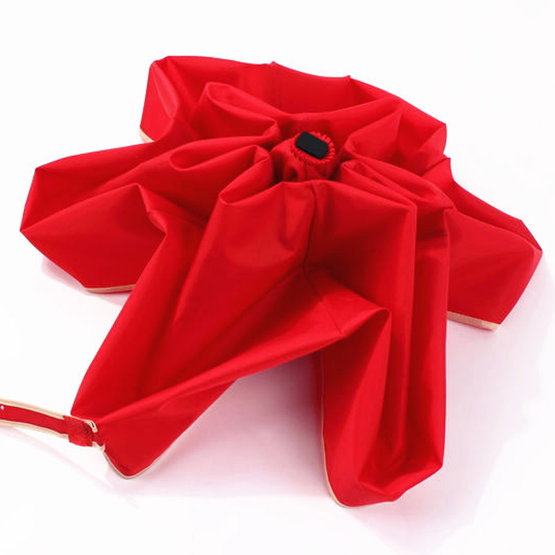 Ombrello mini tasca 5 ripiegato rosso