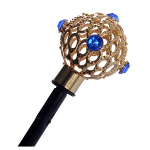 Ombrello con 3 manici in metallo verniciato nero con stampa logo