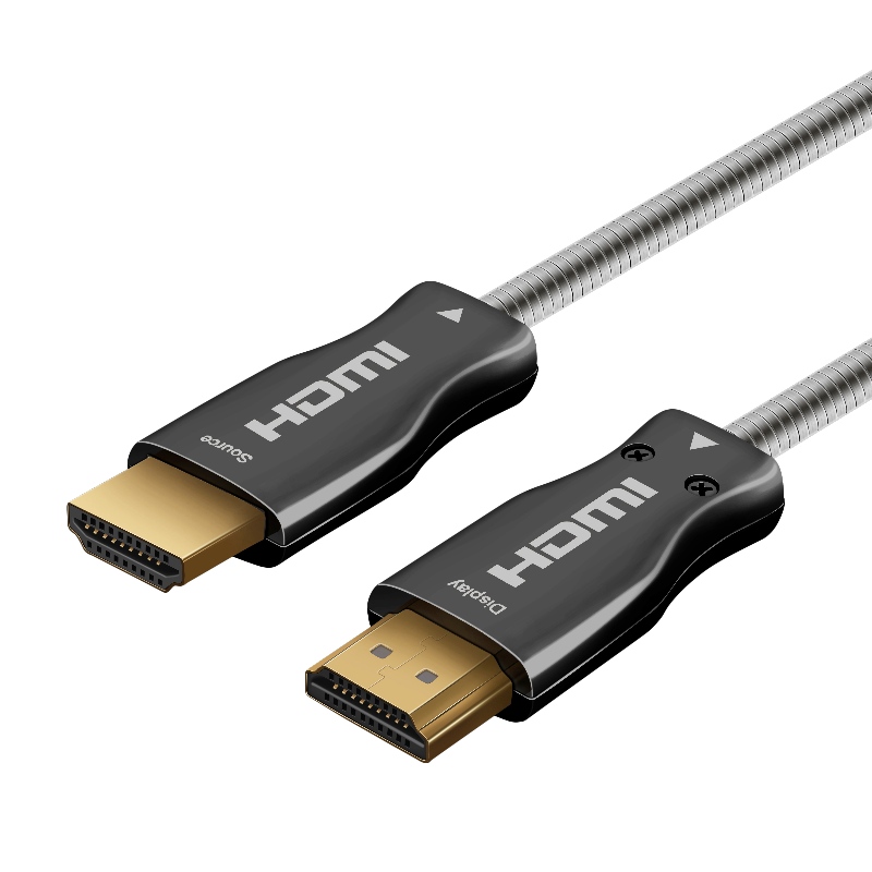 15m 49ft HDMI 2.0 18Gbps 4K 60Hz Cavo HDMI a HDMI con cavo in fibra ottica placcato oro