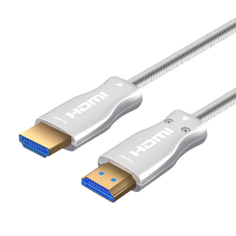 15m 49ft HDMI 2.0 18Gbps 4K 60Hz Cavo HDMI a HDMI con cavo in fibra ottica placcato oro