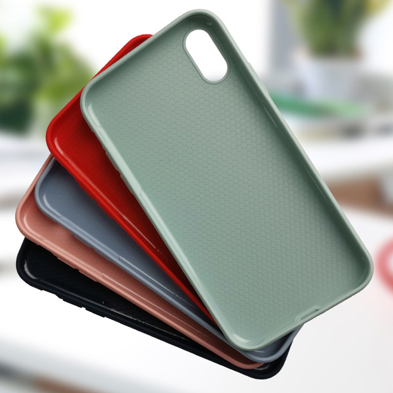 Custodia per cellulare in silicone liquido per iPhone X, XR, MAX