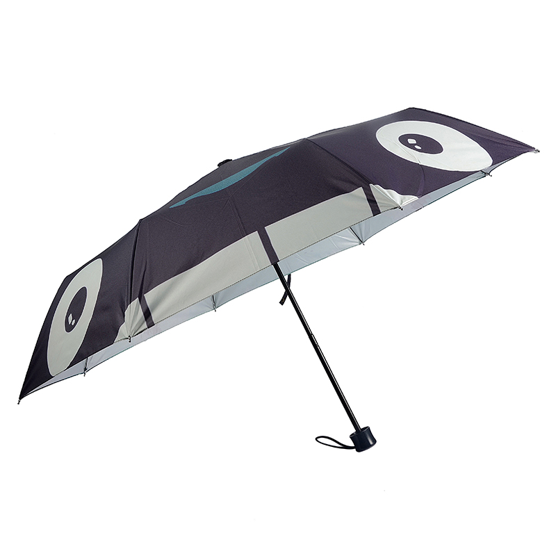 Ombrello per shopping bag con stampa digitale con ombrello manuale aperto a 3 pieghe personalizzato