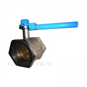 Valvola a farfalla con estremità filettata