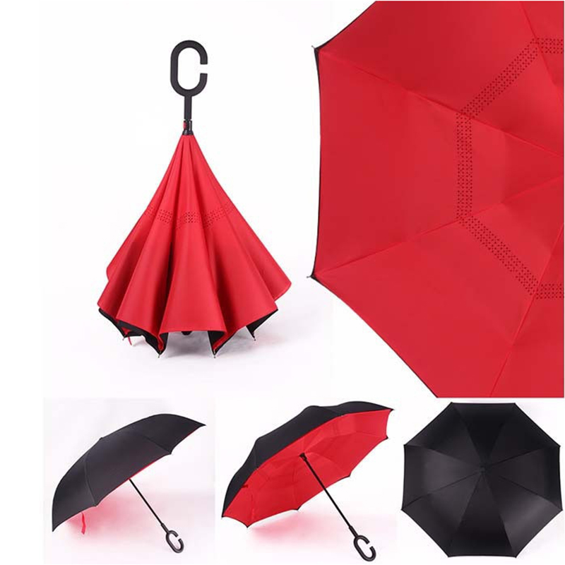Distributore all'ingrosso di automobili ombrello con ombrello dritto fold reverse