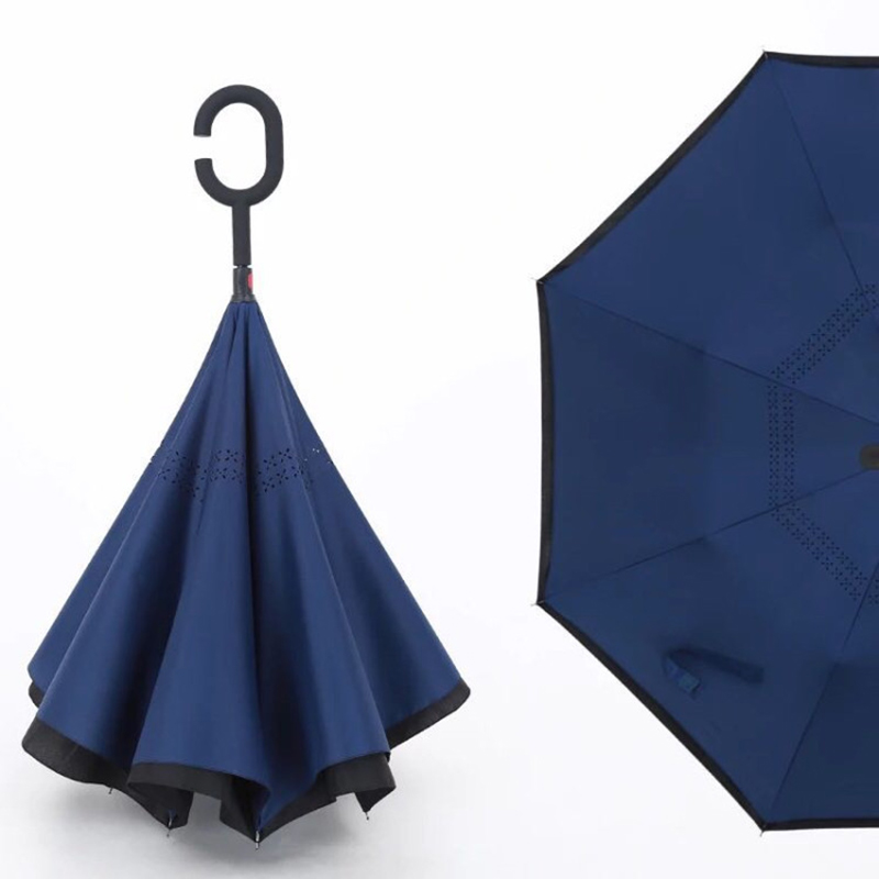 Distributore all'ingrosso di automobili ombrello con ombrello dritto fold reverse