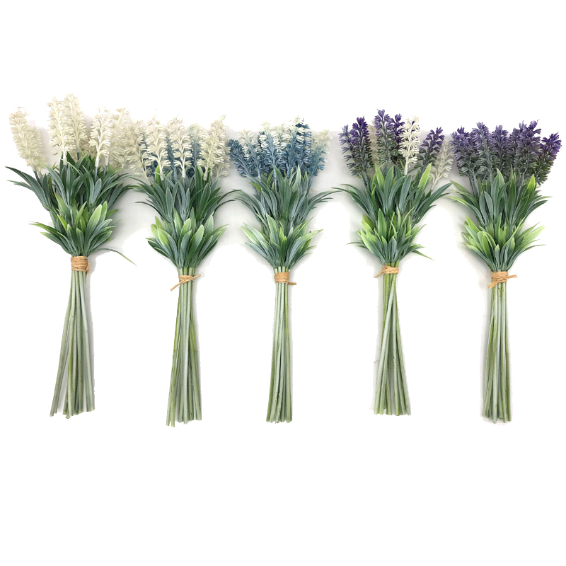 Artificiale Fiori Lavanda Pick Bouquet da sposa casa giardino fai da te ufficio arredamento da sposa