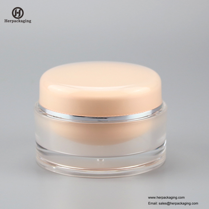 HXL213 barattolo cosmetico acrilico vuoto rotondo di lusso