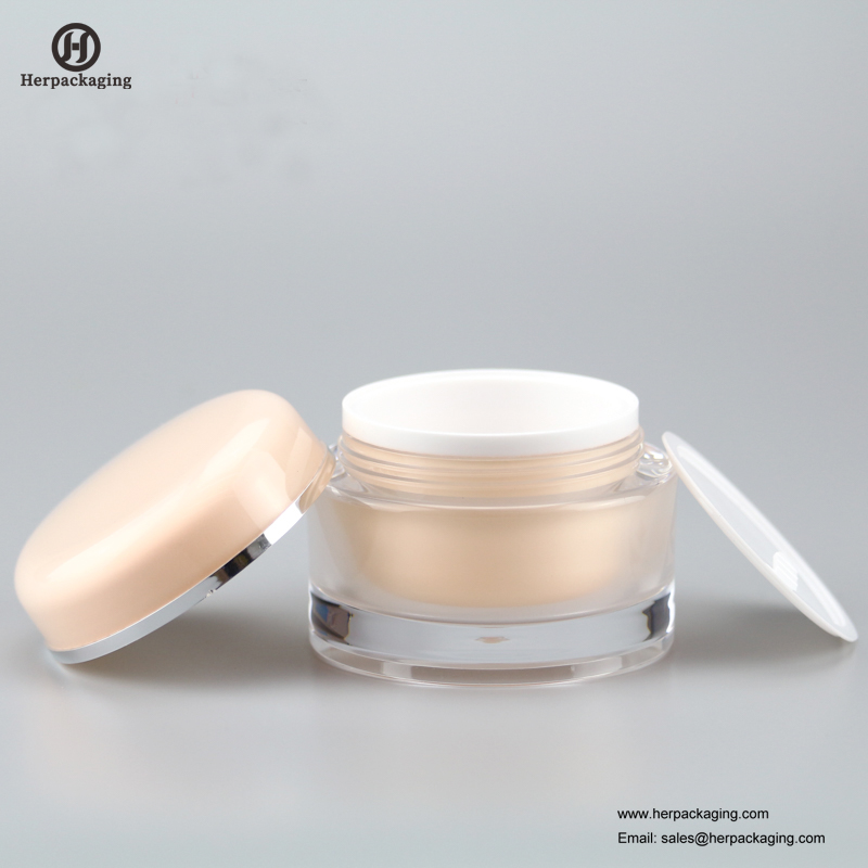 HXL213 barattolo cosmetico acrilico vuoto rotondo di lusso