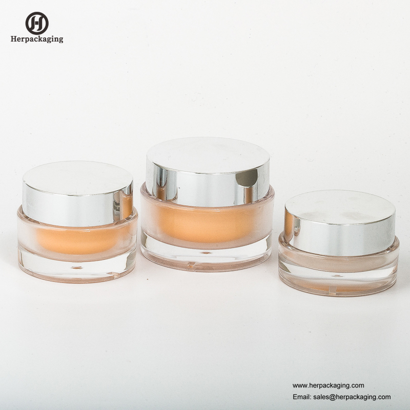 HXL213A vaso cosmetico acrilico vuoto rotondo di lusso