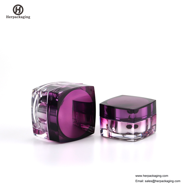 Barattolo cosmetico rotondo vuoto del contenitore della pelle doppia del barattolo cosmetico vuoto HXL215