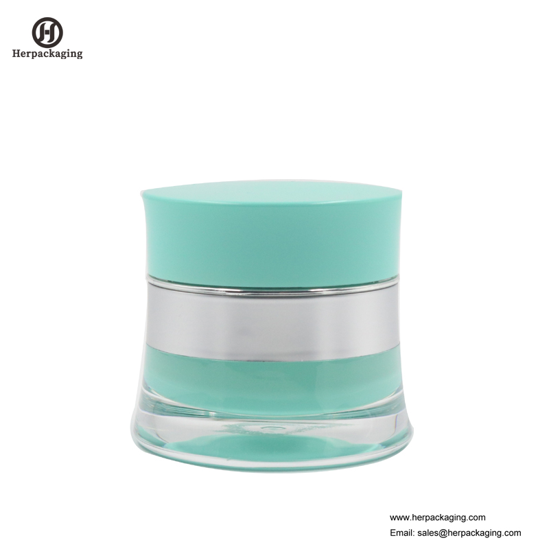 HXL218 vaso cosmetico acrilico vuoto rotondo di lusso