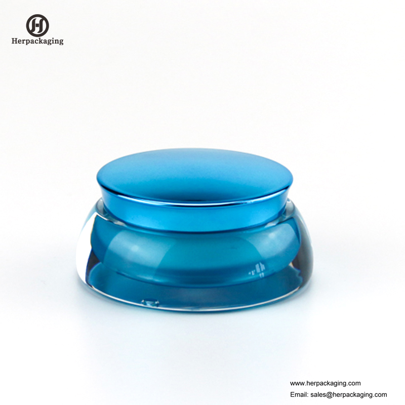 HXL222 vaso cosmetico acrilico vuoto rotondo di lusso