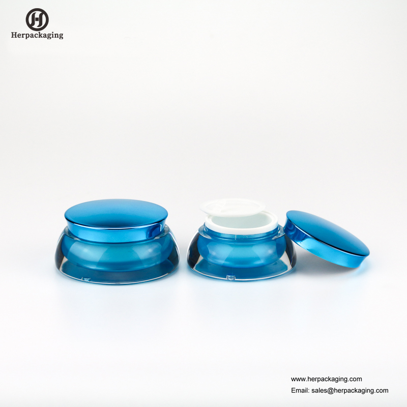 HXL222 vaso cosmetico acrilico vuoto rotondo di lusso