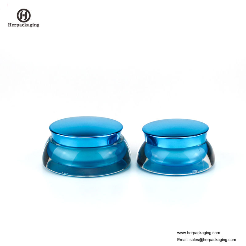 HXL222 vaso cosmetico acrilico vuoto rotondo di lusso