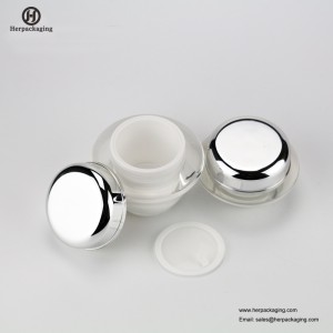 Vaso cosmetico acrilico vuoto rotondo di lusso HXL223