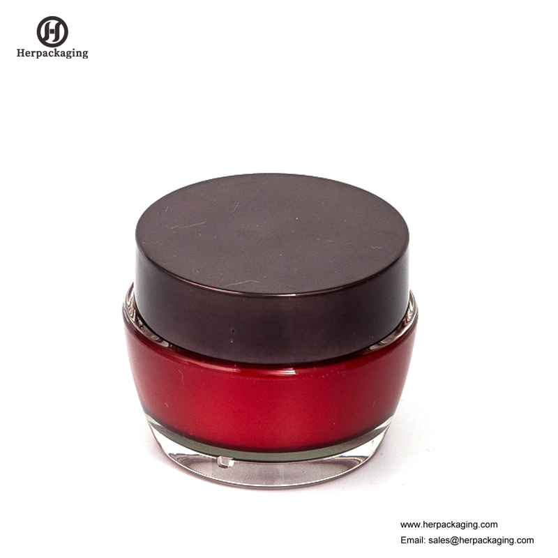 HXL224A vaso cosmetico acrilico vuoto rotondo di lusso