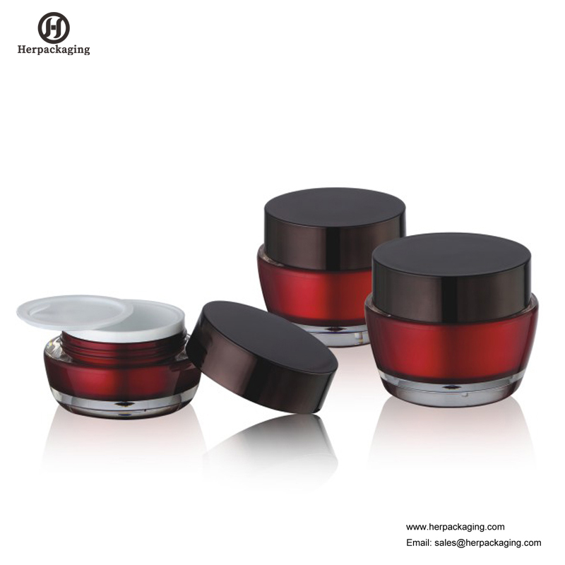 HXL224A vaso cosmetico acrilico vuoto rotondo di lusso